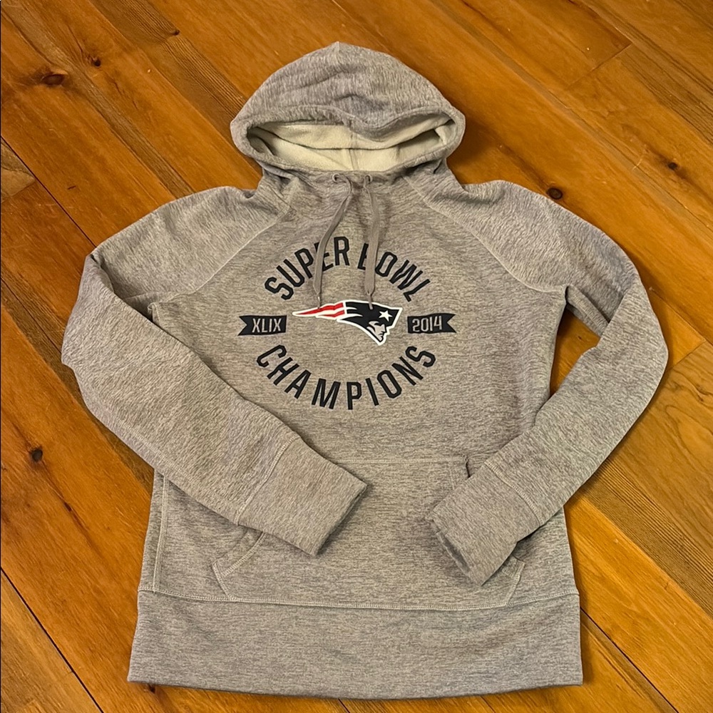 Gray Super Bowl Champions Hoodie